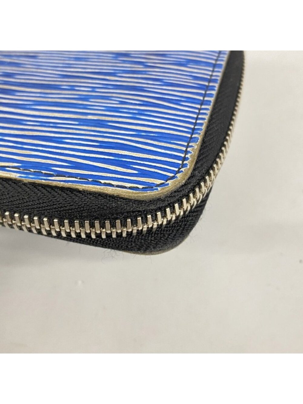 Louis Vuitton Wallet Epi Denim Zippy Blue Silver - Picture 5 of 9